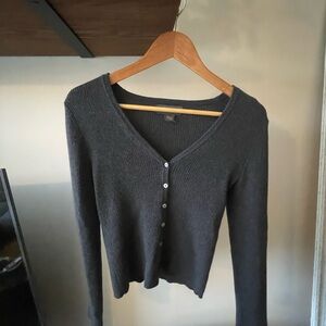 Banana Republic Charcoal Merino Sweater